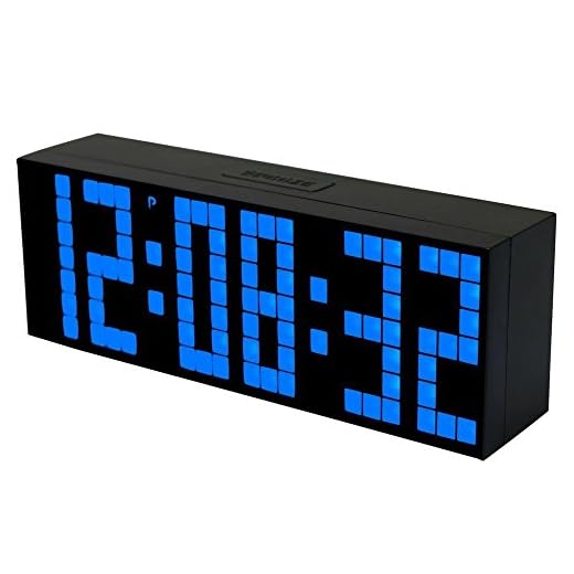 Moireouce digital stor stor jumbo LED snooze vägg skrivbord väckarklocka med termometer kalender inomhusklocka