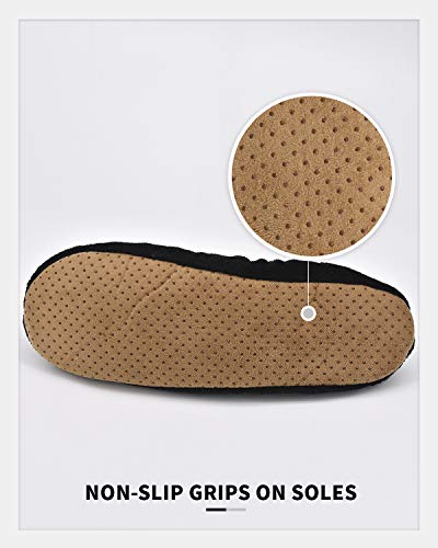 Panda Bros Mens Slipper Socks Low Cut Super Soft Warm Home Sock with Non-Slip Indoor Slipper Shoes Socks4