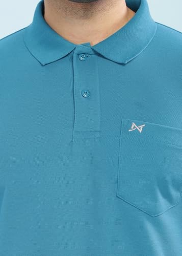 Image of Force NXT Polo Neck T-Shirt for Men Pack of 1 | Regular Fit T-Shirt for Men | Premium Super Combed Rich Cotton Polo Shirt | Men's Ultra Soft Half Sleeve T-Shirt
