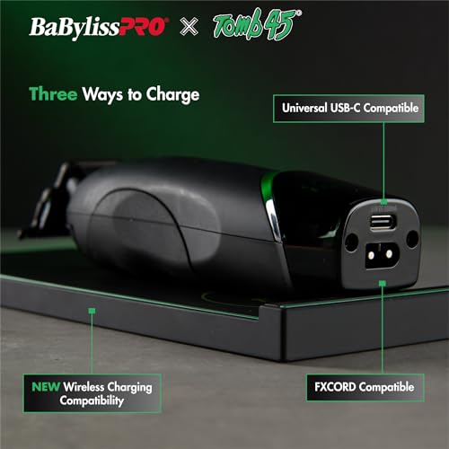 BaBylissPRO x Tomb45 Wireless Charging Hair Trimmer for Men