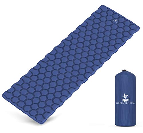 Premium Self-Inflating Sleeping Pad - Inflatable Foam Sleeping Mat for Camping, Hiking, and Traveling - Lightweight, Compact, and Durable - Fits Perfectly With any Style Sleeping Bag (Lightweight Pad)