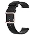 For Samsung Galaxy Watch 3 41mm Replacement Band, AWADUO 20mm Replacement Silicone Wrist Strap Band For Samsung Galaxy Watch 3 41MM SM-R850/ Active 3/2/1(Silicone Black)