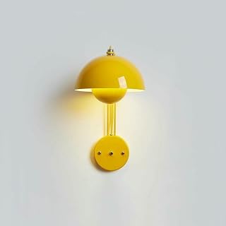 Wall Lamp Modern Simple Iron Wall Lights Girl Room Ambiance Flower Buds Lamp with Push Button Switch Lighting Fixture(Natural)