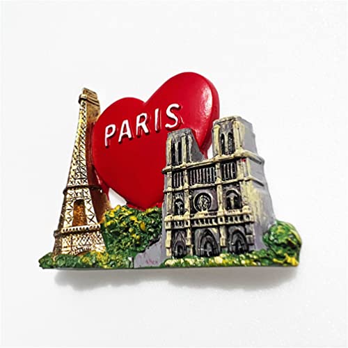 Imán decorativo París Francia para refrigerador miniatura 4
