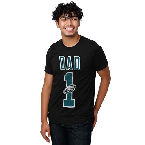 Image of FOCO NFL Mens NFL Team Logo Tee Shirt #1 Dad T-Shirt