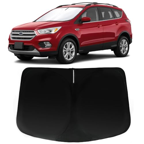Image of Car Front Windshield Sun Shade for Ford Escape 2020-2024, Car Window SunShades Shield Cover Visor Protector with 240T Reflective Fabric UV & Sun Heat Protection Accessories