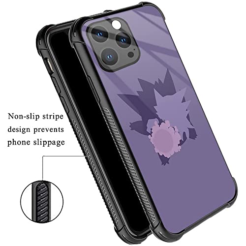 Djsok Iphone 13 Pro Case Anime Pocket Elf Pattern For Boy Girl,Hard Glass Anti-Scratch Cover With [6Ft Drop Tested] Shockproof Non-Slip Tpu Soft Frame Compatible With Case Iphone 13 Pro-6.1Inch #TOP3