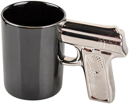HLJgift Novelty Ceramic Coffee Mugs Gun Mugs Pistol Cup for amazi...
