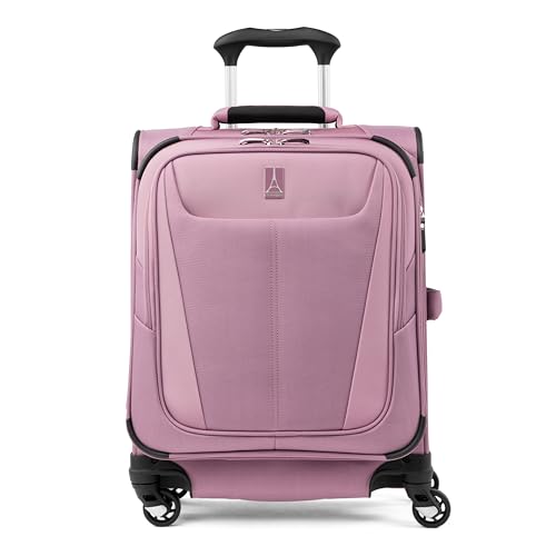 Image of Travelpro Maxlite 5 Softside Expandable Luggage with 4 Spinner Wheels, Lightweight Suitcase, Men and Women, International, Orchid Pink Purple, Carry-on 19-Inch