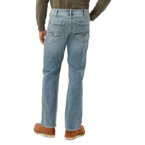 Image of Silver Jeans Co. Men's Zac Relaxed Fit Straight Leg Jean - Legacy