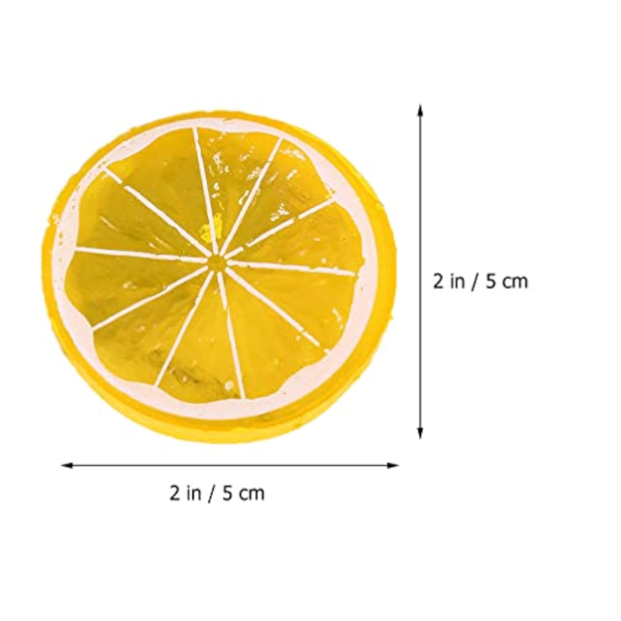 30pcs Fake Lemon Slices Artificial Simulation for Decor