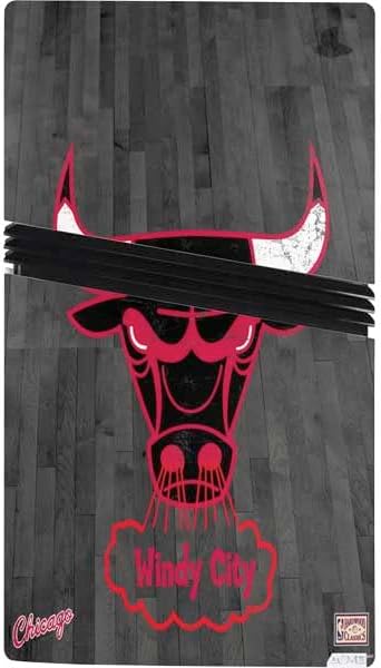 Skinit Decal Gaming Skin Compatible with PS5 Pro Console - Officially Licensed NBA Chicago Bulls Hardwood Classics Design