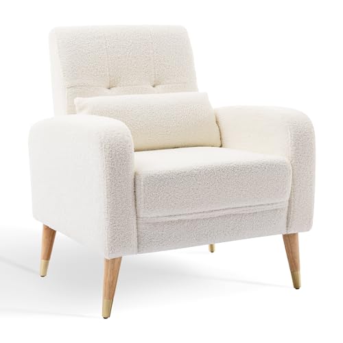 Dolonm W542-SOLDF-107111 Mid-Century Modern Accent Chair, Upholstered Armchair Living Room Chair thumb #2