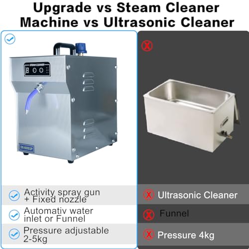 Tdrsuper 1300W Professional Jewelry Steam Cleaner 2L Stainless-Steel Jewelry Cleaning Machine For Silver & Gold High Pressure Gemstone Cleaning Steaming Machine For Jewelry Stores thumb #3
