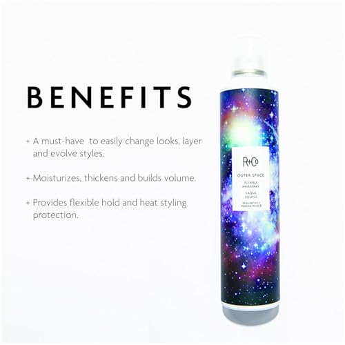 R+Co Outer Space Light Hair Spray | Unscented | Flexible Hold | Builds Volume | 9.5oz - Thumbnail 2