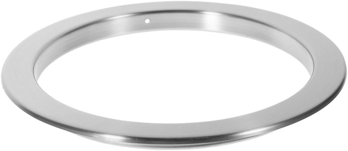 Stainless Steel Embedded round Trash Can Lid with Swing Flap Design, Easy to Clean Garbage Cover for Kitchen and Bathroom Waste Management, Silver Finish