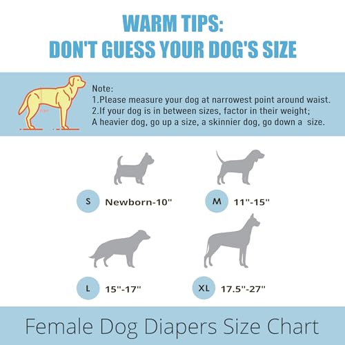 Image of wegreeco Dog Diapers Female (3 Pack), Highly Absorbent Dog Diapers for Female Dogs Washable in Heat, Incontinence, or Excitable Urination (Small Floral, X-Large)