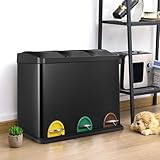 Zoom IMG-1 pattumiera differenziata 3 scomparti 3x15 Zoom IMG-1 pattumiera differenziata 3 scomparti 3x15