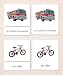 Le Transport (Transportation) French 3-Part Cards