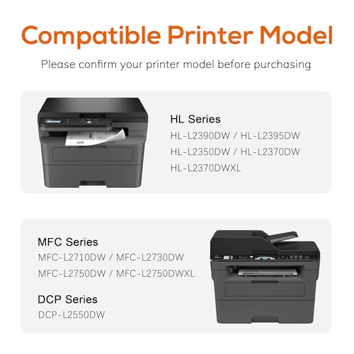 Jeostarky TN760 Toner Cartridge and DR730 Drum Unit Compatible with Brother TN730 TN-730 DR730 DR 730 Work with DCP-L2550DW HL-L2350DW HL-L2390DW MFC-L2710DW MFC-L2750DW(2 Toners, 1 Drum, 3 Pack) — view 3