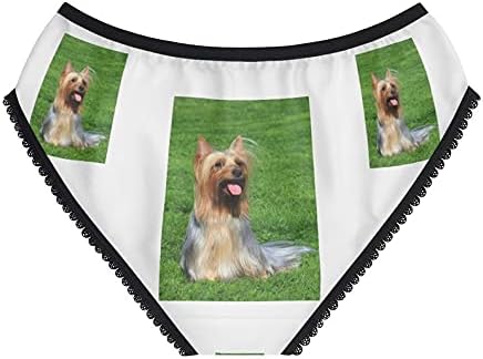 DogsMakeMeHappy Silky Terrier Panties, Silky Terrier Underwear, Briefs, Cotton Briefs, Funny Underwear, Panties For Women