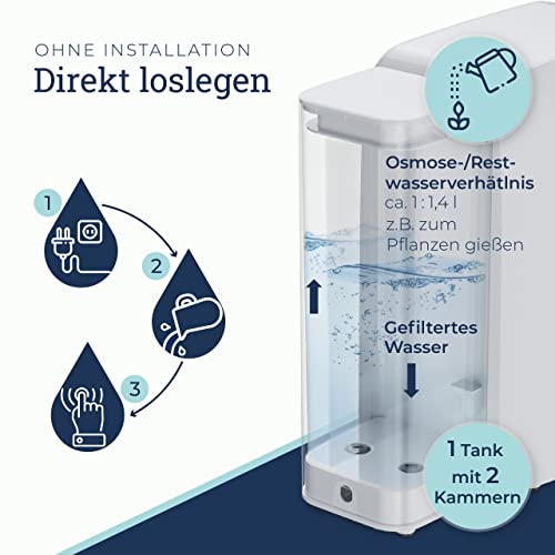 Osmoseanlage Viltaro Trinkwasser 5-stufig in Weiß