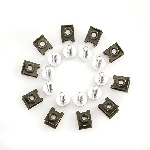 30 Pcs M6 6mm Motorcycle Fairing Body Bolt Screw Spire Speed Fastener Clip Nut Fit For S1000RR CBR1000RR Ninja ZX10R ZX1000E 1190 Adventure GSXR1000 YZF R1 R6