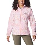 Columbia Women's Benton Springs Printed Full Zip, Salmon Rose Peonies, X-Large