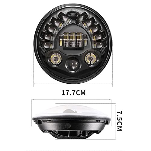 7 Polegada Farol Da Motocicleta LED Dia Running Light Turn Signal Light H4 Para Harley BMW R NineT R