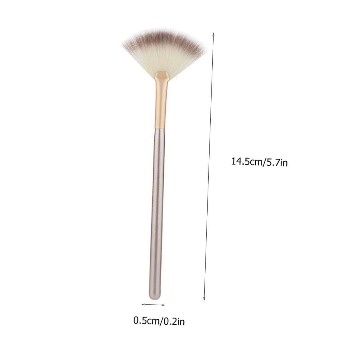 SHERCHPRY 1 Set Brush Set for Eyebrows Eyelashes Cosmetic Application Durable Rice White Makeup Brushes for Daily Professional Use Easy to Clean