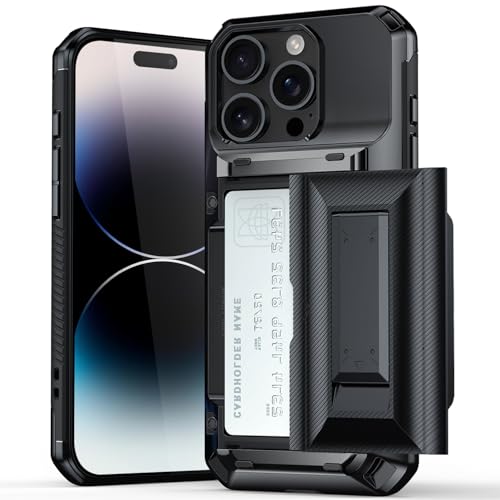 �Ή� iPhone 15 Pro �p �P�[�X �J�[�h���[ 3-4�� �ϏՌ� �ČRMIL�K�i�擾 �A�C�t�H��15 Pro �P�[�X IC�J�[�h���[ �X�^���h�@�\ �����Y�ی� �C�菝�h�~ ����~�� �w��h�~ �J�o�[