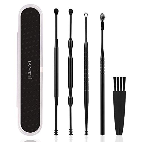 Jianyi Ear Pick, Ear Curette Cleaner, Ear Wax Removal Tool Kit with Storage