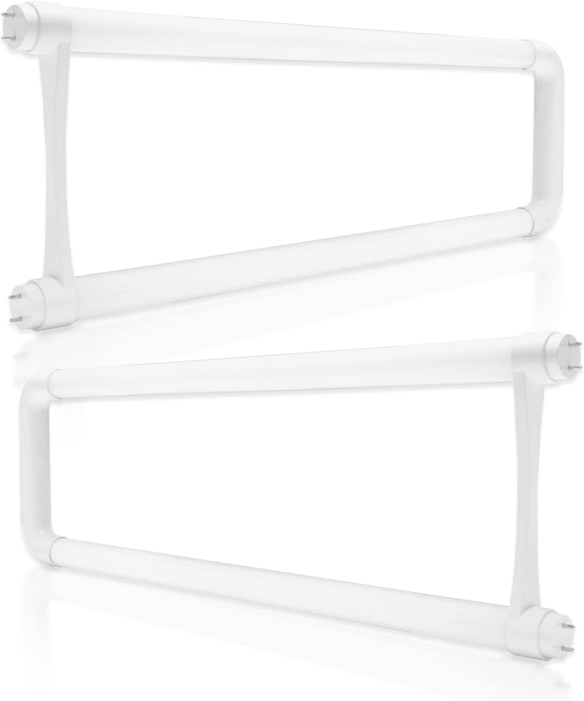 U Bend LED Tube Light,2 Foot LED U Shape Bulb,20W (32W Equip),2200Lm Brightest,5000K Daylight, Dual-end Powered, Ballast Bypass, T8 T10 T12 U Bent LED Tube for Shop Office Kitchen - 2Pack