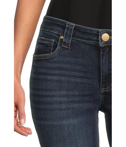 KUT from the Kloth Women's Petite Stevie Mid Rise Straight Leg 5 Pkt4