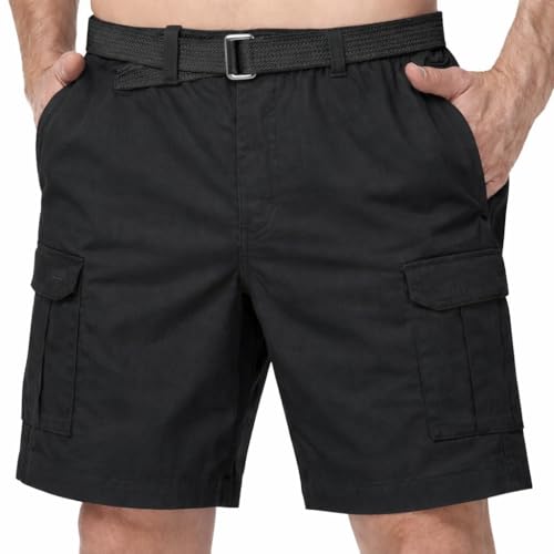 CASUAL COUNTRY USA Cargo Shorts for Men – Lightweight Mens Shorts with Functional Pockets for Everyday Comfort Black