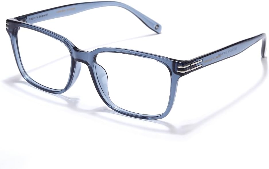 DASH Square Blue Light Blocking Glasses for Men & Women | Anti-Glare Computer Glasses | Stylish Lightweight Screen Protection Eyewear for Office, Study, Gaming & Daily Use