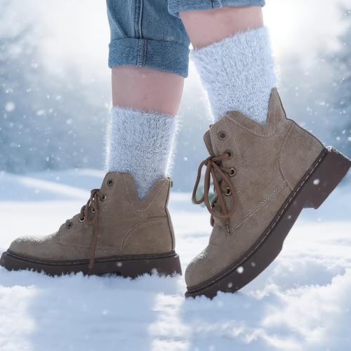 SISOSOCK 5 Pairs Fuzzy Soft Cozy Comfortable Socks for Women, Casual Sleep Comfy Socks, Perfect Warm Winter Gifts for Women — view 3