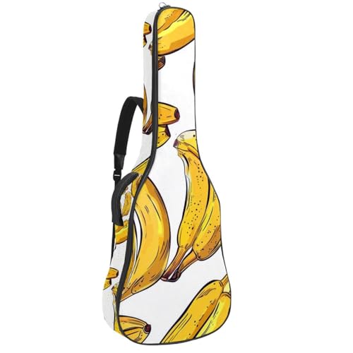 Housse guitare acoustique imperméable de 42.9 pouces avec double poche de rangement