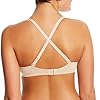 Maidenform One Fab Fit Underwire Bra, Push-Up T-Shirt Bra, Modern Demi Bra, Lightly Padded Bra with Convertible Straps, Paris Nude, 34B