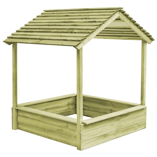 Rantry Gartenhaus mit Sandkasten 128 x 120 x 145 cm aus Kiefernholz,...