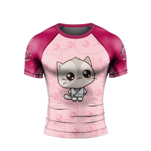 Kimeora Men's Rash Guard Shirts Short Sleeve, Baselayer Compression Shirt for Jiu Jitsu MMA3
