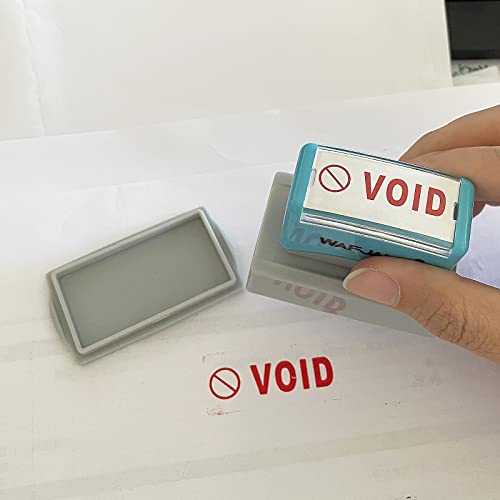 Snapklik.com : WAFJAMF Void StampsSelf-Inking Rubber Office Stamp Red ...