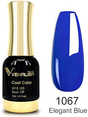 VENALISA 12ml Base Coat Nail Polish Gel Quick Dry UV LED Soak Off Shine Finish and Long Lasting, 0.43 Fl Oz