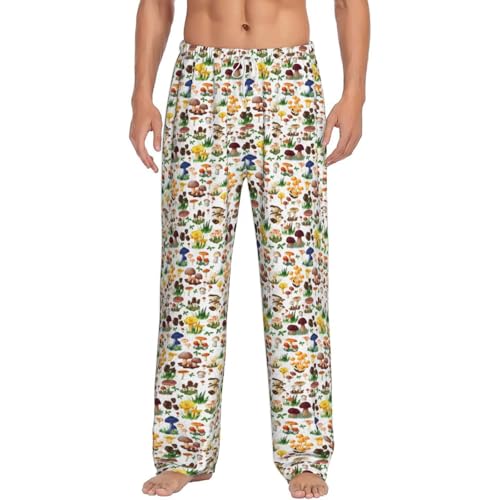 Pantalon de pyjama homme champignon idéal pour vacances d'été