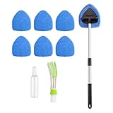 Limpiador multifuncional: transición sin problemas de puertas de baño a espejos retrovisores con nuestro kit de cepillos de parabrisas multiusos, garantizando un brillo sin rayas en ventanas, puertas de vidrio y espejos.