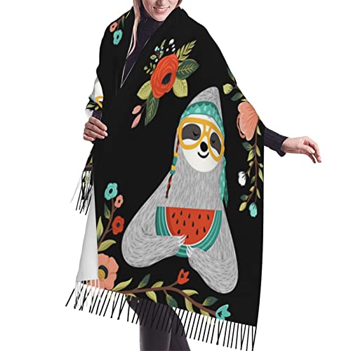 Foulard paresseux PSVOD pour stopper le froid au cou avec un cachemire ultra doux