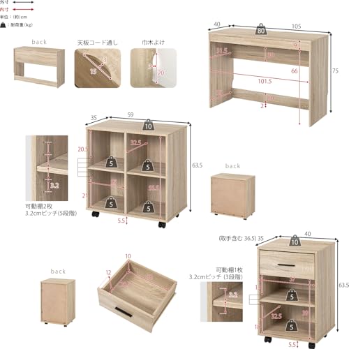 萩原 システムデスク RT-1477NA