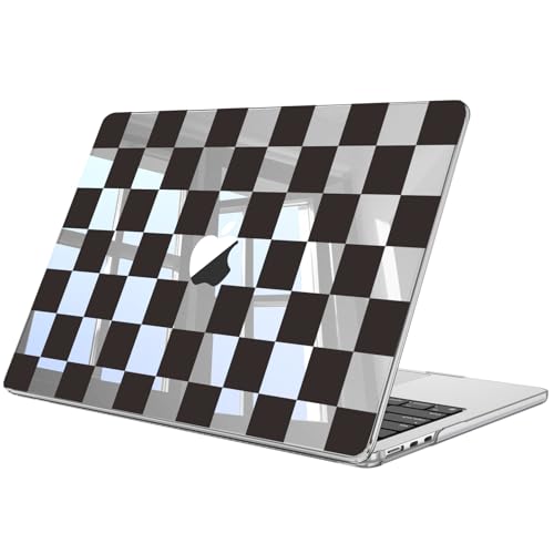Image of Fintie Case for MacBook Air 13.6 A3449 /A3240 /A3113 /A2681, Checkered | 2022-2026, M2 /M3 /M4 /M5, Snap-On Shell Cover, Full Port Access, Easy On /Off, Lightweight