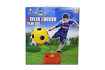 Litvibes Reflex Soccer Football Play Set Durable & Compact Swingball Practice Training Game/Toy for Football Lovers,Kids & Children