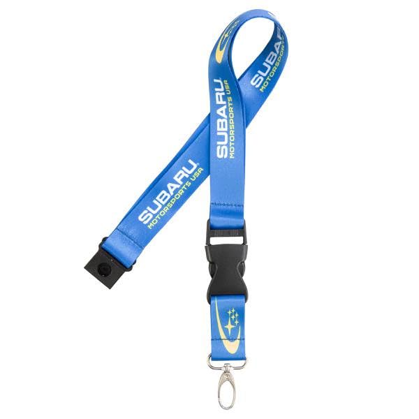 Subaru Motorsports USA Logo Keychain Lanyard Rally Official Racing WRX STi Team Genuine